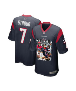 C.J. Stroud 7 Houston Texans The Gunslinger Game YOUTH Jersey - Navy JS4513 nicesnker