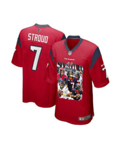 C.J. Stroud 7 Houston Texans The Gunslinger Game YOUTH Jersey - Red JS4319 nicesnker