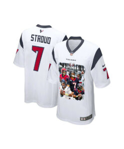 C.J. Stroud 7 Houston Texans The Gunslinger Game YOUTH Jersey - White JS9251 nicesnker