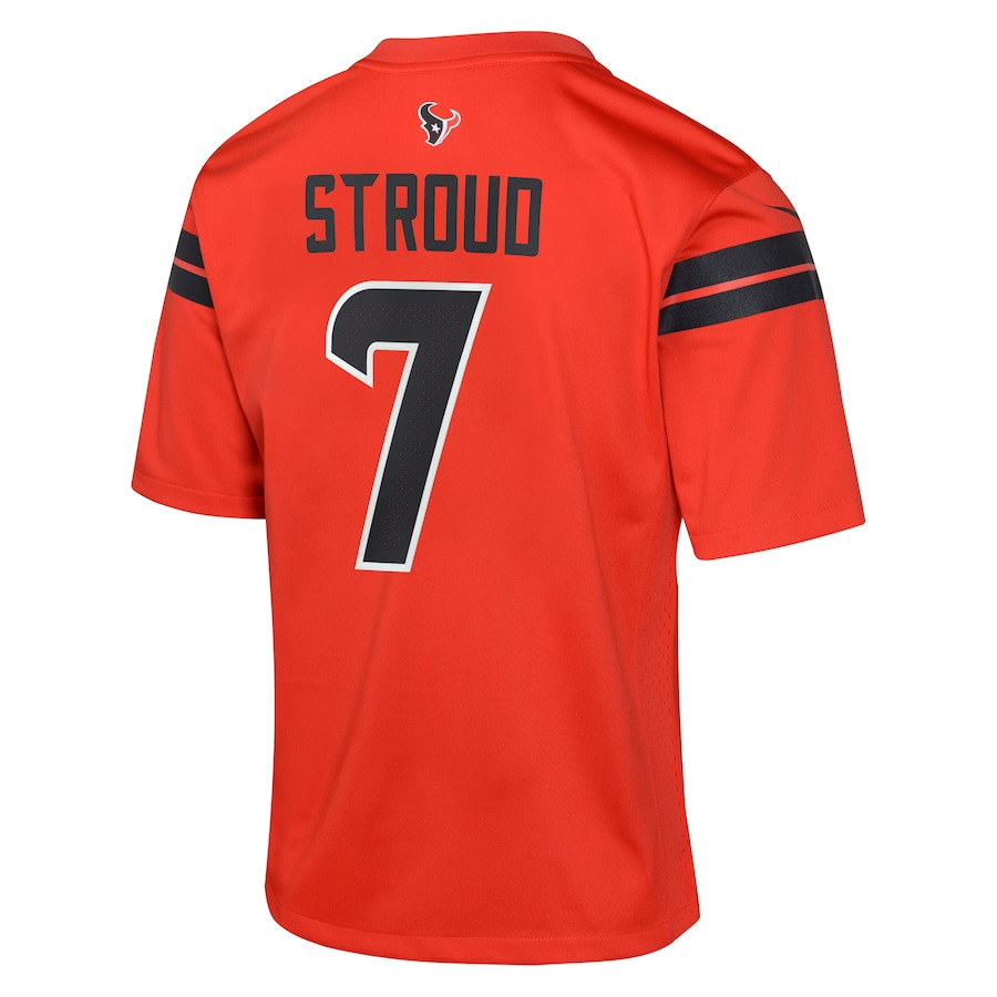 C.J. Stroud 7 Houston Texans Youth Alternate Game Jersey - Red JS5169 nicesnker - Image 3
