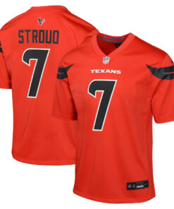 C.J. Stroud 7 Houston Texans Youth Alternate Game Jersey - Red JS5169 nicesnker