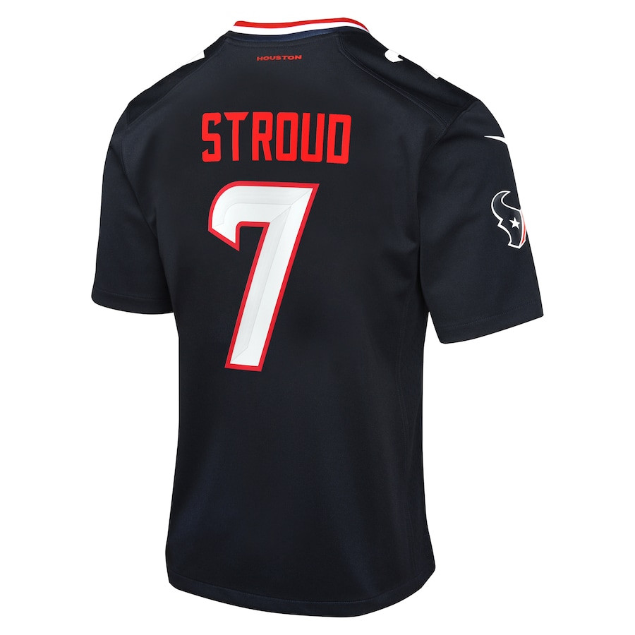C.J. Stroud 7 Houston Texans Youth Game Jersey - Navy JS5389 nicesnker - Image 3