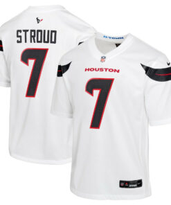 C.J. Stroud 7 Houston Texans Youth Game Jersey - White JS7064 nicesnker