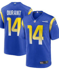 Cobie Durant 14 Los Angeles Rams Game Player Men Jersey - Royal JS2906 nicesnker