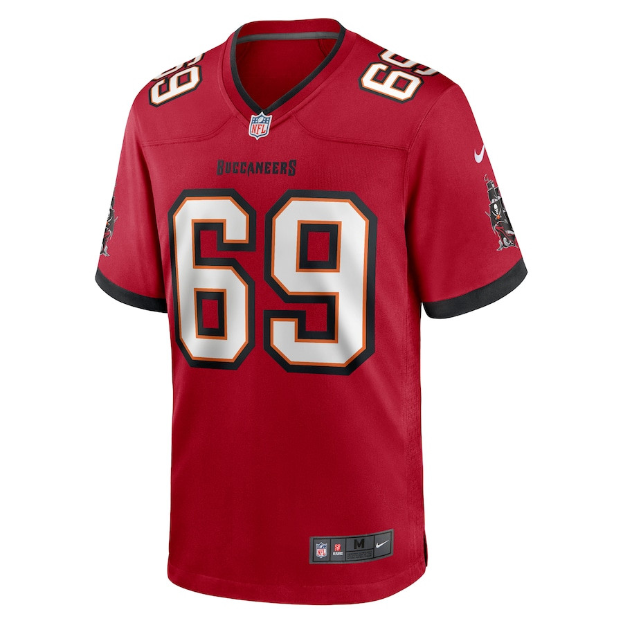 Cody Mauch 69 Tampa Bay Buccaneers Game Men Jersey - Red JS5699 nicesnker - Image 2