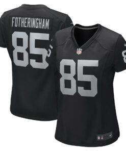Cole Fotheringham 85 Las Vegas Raiders Women's Team Game Jersey - Black JS5677 nicesnker