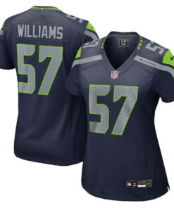Connor Williams 57 Seattle Seahawks Women's Team Game Jersey - College Navy JS8066 nicesnker