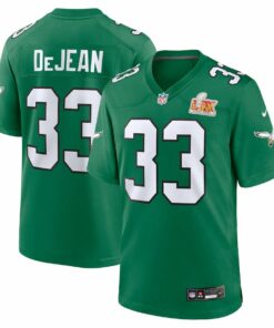 Cooper DeJean 33 Philadelphia Eagles Super Bowl LIX 2nd Alternate Game Jersey - Kelly Green JS5753 nicesnker