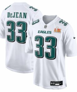 Cooper DeJean 33 Philadelphia Eagles Super Bowl LIX Fashion Game Jersey - Tundra White JS5344 nicesnker