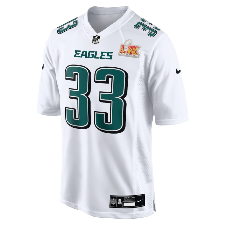 Cooper DeJean 33 Philadelphia Eagles Super Bowl LIX Fashion Game Jersey - Tundra White JS5344 nicesnker - Image 2