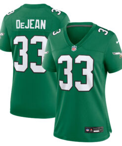 Cooper DeJean 33 Philadelphia Eagles Women's Alternate Game Jersey - Kelly Green JS9329 nicesnker