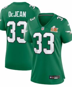 Cooper DeJean 33 Philadelphia Eagles Women's Super Bowl LIX 2nd Alternate Game Jersey - Kelly Green JS9277 nicesnker