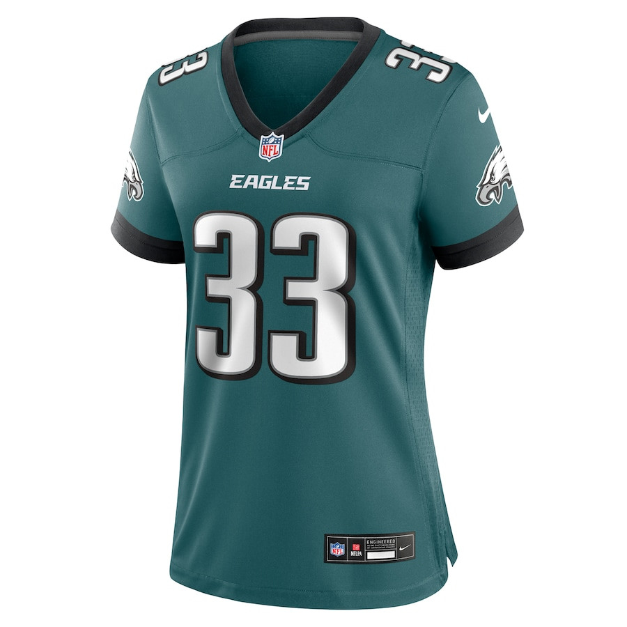 Cooper DeJean 33 Philadelphia Eagles Women's Team Game Jersey - Midnight Green JS4614 nicesnker - Image 2