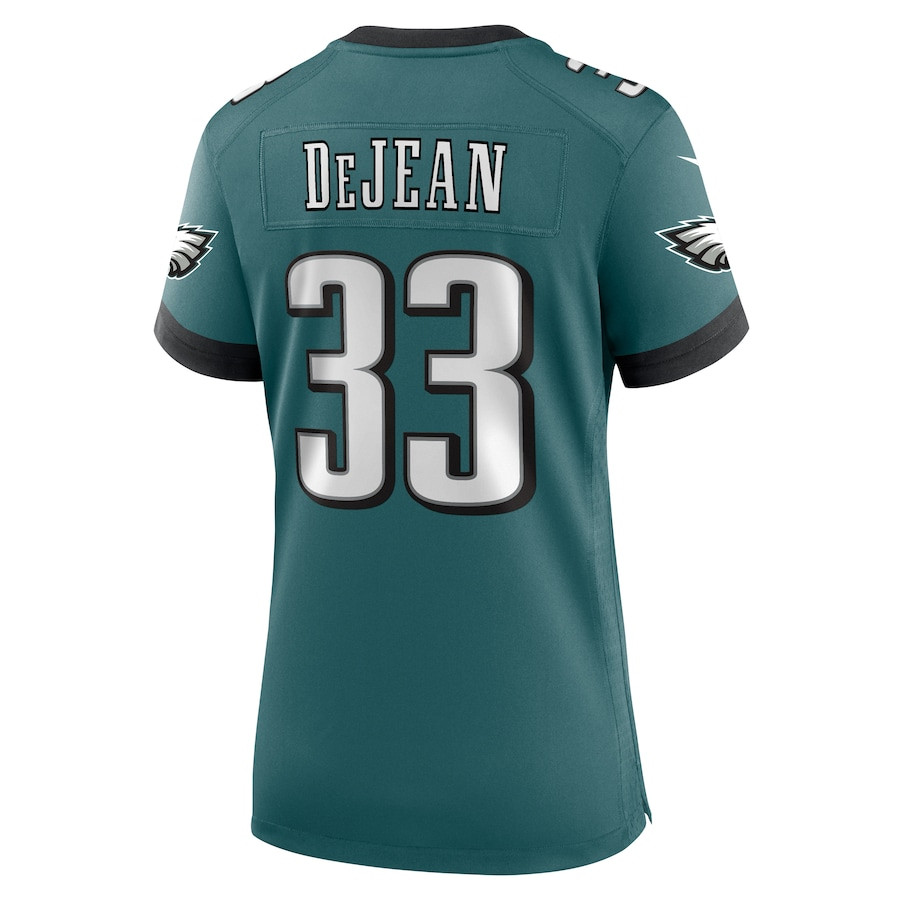 Cooper DeJean 33 Philadelphia Eagles Women's Team Game Jersey - Midnight Green JS4614 nicesnker - Image 3