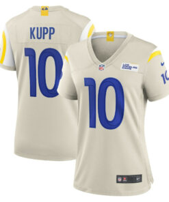 Cooper Kupp 10 Los Angeles Rams Women Game Jersey - Bone JS3284 nicesnker