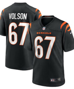 Cordell Volson 67 Cincinnati Bengals Team Game Men Jersey - Black JS9298 nicesnker