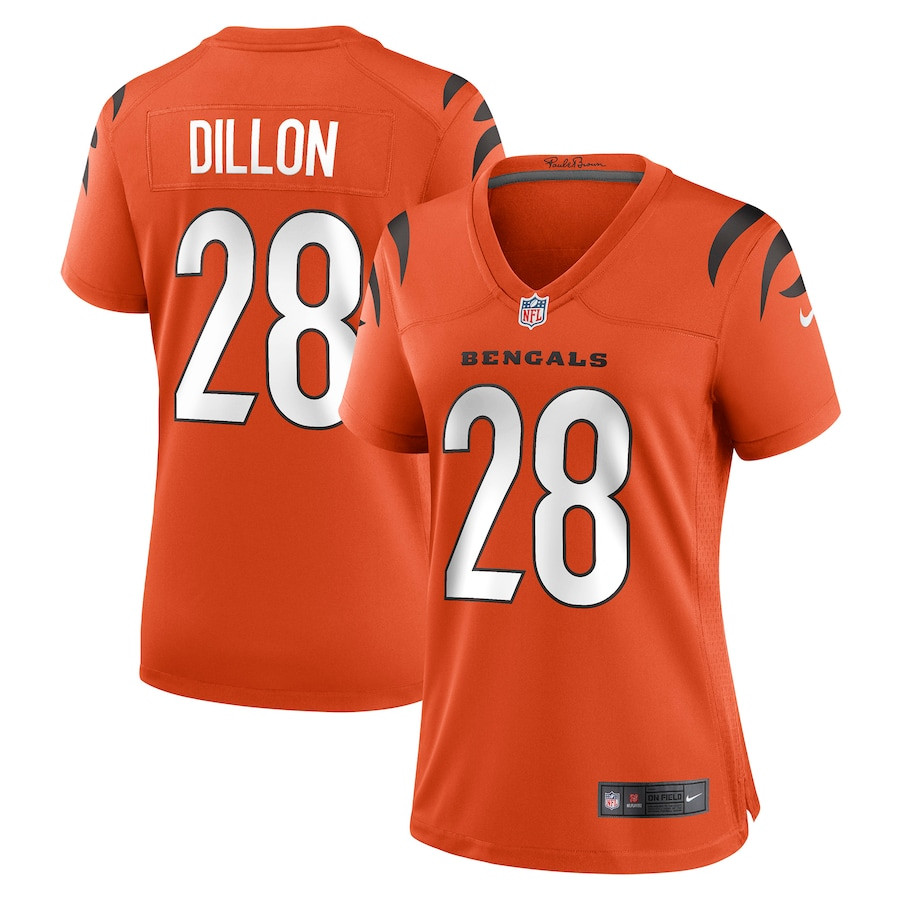 Corey Dillon 28 Cincinnati Bengals Women Retired Game Jersey - Orange JS3177 nicesnker