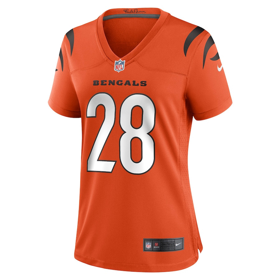 Corey Dillon 28 Cincinnati Bengals Women Retired Game Jersey - Orange JS3177 nicesnker - Image 2