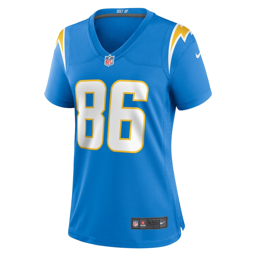 Cornelius Johnson 86 Los Angeles Chargers Women's Game Jersey - Powder Blue JS7487 nicesnker - Image 2