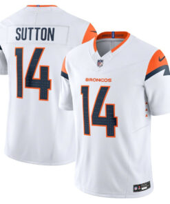 Courtland Sutton 14 Denver Broncos Vapor F.U.S.E. Limited Men Jersey - White JS2420 nicesnker