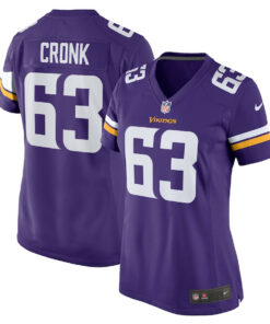 Coy Cronk 63 Minnesota Vikings Team Game Women Jersey - Purple JS5714 nicesnker