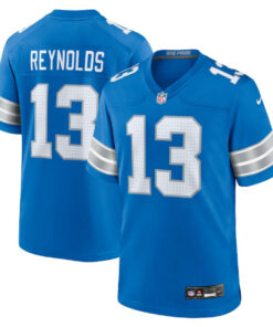 Craig Reynolds 13 Detroit Lions Team Game Men Jersey - Blue JS6758 nicesnker