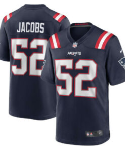 Curtis Jacobs 52 New England Patriots Team Game Men Jersey - Navy JS3971 nicesnker