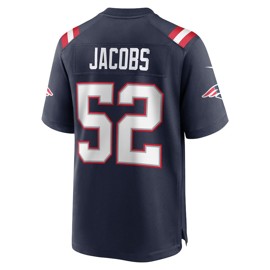 Curtis Jacobs 52 New England Patriots Team Game Men Jersey - Navy JS3971 nicesnker - Image 3