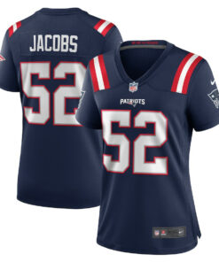 Curtis Jacobs 52 New England Patriots Women's Team Game Jersey - Navy JS9208 nicesnker