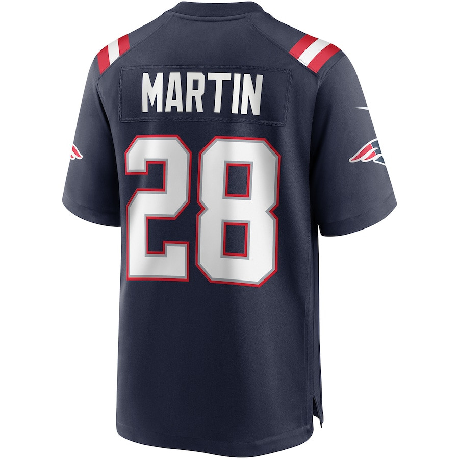 Curtis Martin 28 New England Patriots Men Game Retired Jersey - Navy JS6901 nicesnker - Image 3