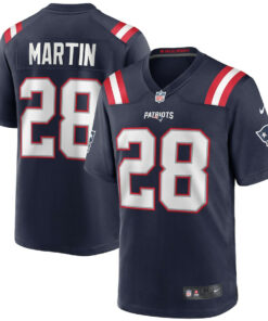Curtis Martin 28 New England Patriots Men Game Retired Jersey - Navy JS6901 nicesnker