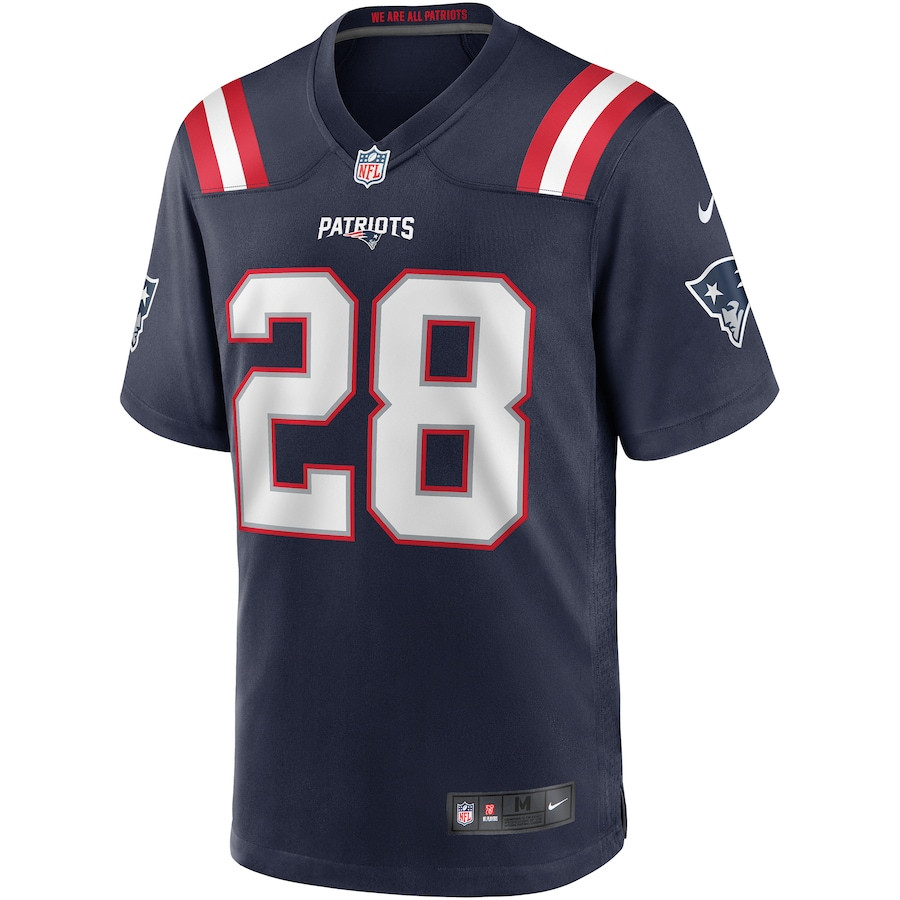 Curtis Martin 28 New England Patriots Men Game Retired Jersey - Navy JS6901 nicesnker - Image 2