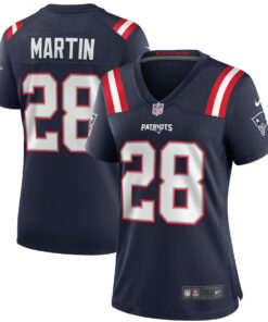 Curtis Martin 28 New England Patriots Women Game Retired Jersey - Navy JS3057 nicesnker
