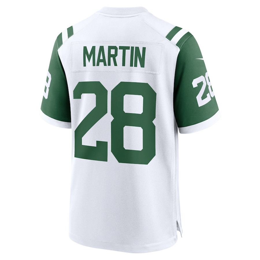 Curtis Martin 28 New York Jets Classic Alternate Retired Player Game Men Jersey - White JS7705 nicesnker - Image 3