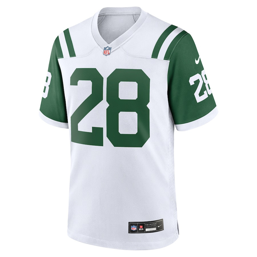 Curtis Martin 28 New York Jets Classic Alternate Retired Player Game Men Jersey - White JS7705 nicesnker - Image 2
