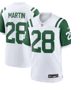 Curtis Martin 28 New York Jets Classic Alternate Retired Player Game Men Jersey - White JS7705 nicesnker