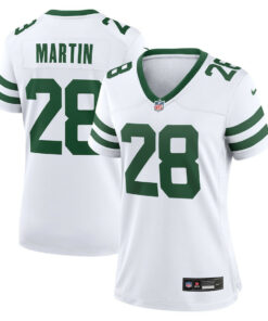 Curtis Martin 28 New York Jets Game Jersey Retired Player - Women, White JS8866 nicesnker