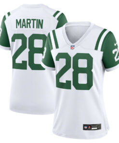 Curtis Martin 28 New York Jets Women's Classic Alternate Retired Player Game Jersey - White JS2027 nicesnker