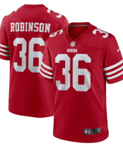 Curtis Robinson 36 San Francisco 49ers Game Men Jersey - Scarlet JS2031 nicesnker