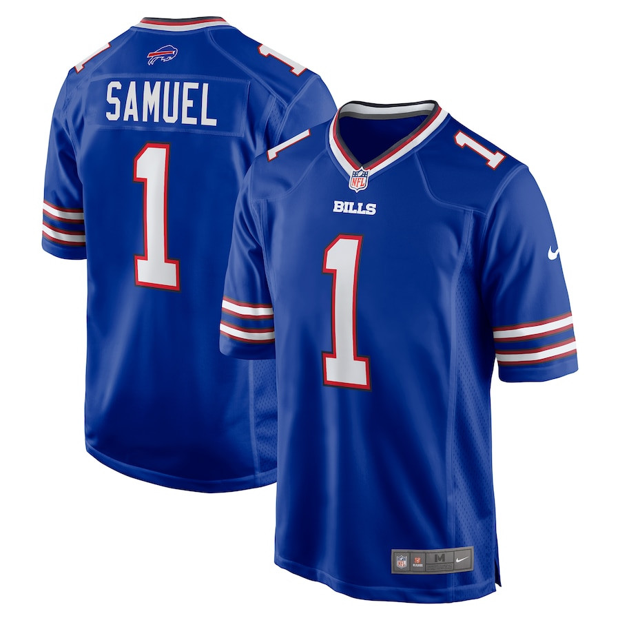 Curtis Samuel 1 Buffalo Bills Game Men Jersey - Royal JS9673 nicesnker
