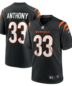 Daijahn Anthony 33 Cincinnati Bengals Game Men Jersey - Black JS9423 nicesnker