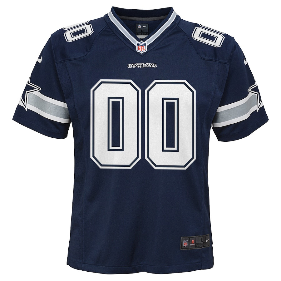 Dallas Cowboys YOUTH Custom Game Jersey - Navy JS4590 nicesnker - Image 2