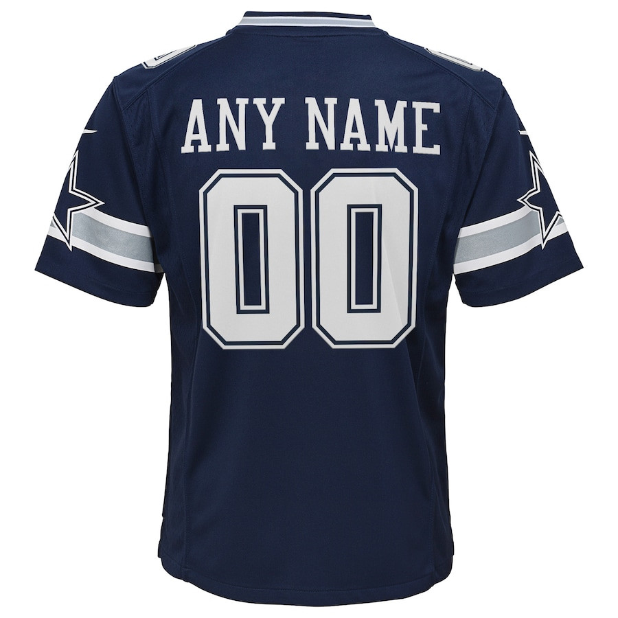 Dallas Cowboys YOUTH Custom Game Jersey - Navy JS4590 nicesnker - Image 3