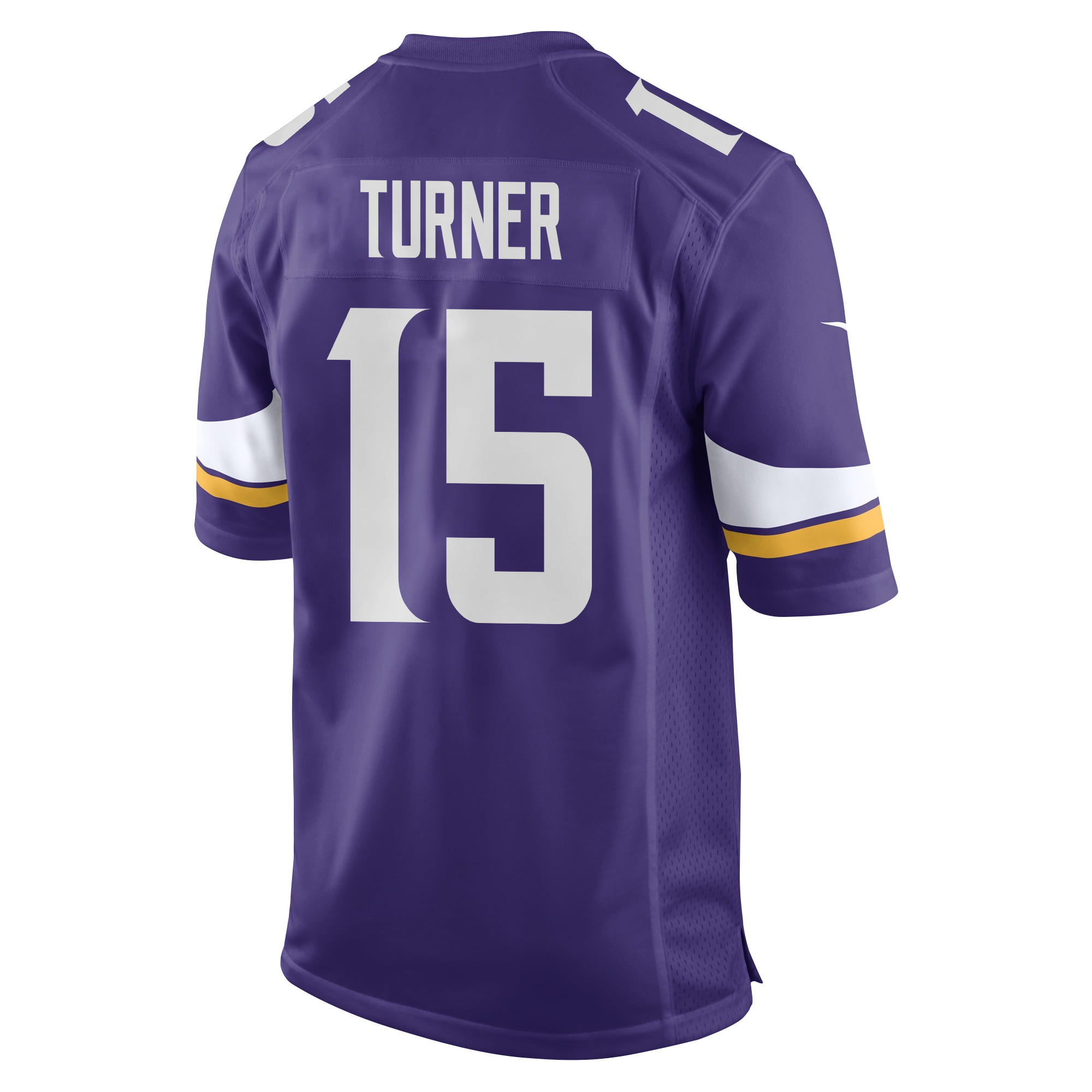 Dallas Turner 15 Minnesota Vikings Super Bowl LIX New Orleans Patch Game Men Jersey - Purple JS6616 nicesnker - Image 2