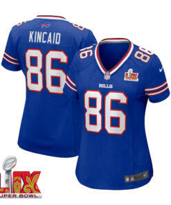 Dalton Kincaid #86 Buffalo Bills Super Bowl LIX Women's Jersey - Royal JS2392 nicesnker
