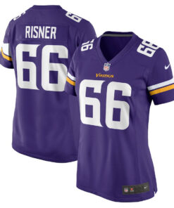Dalton Risner 66 Minnesota Vikings Women's Game Jersey - Purple JS8340 nicesnker