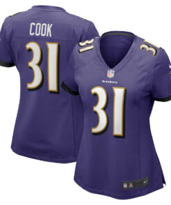 Dalvin Cook 31 Baltimore Ravens Women Game Jersey - Purple JS7553 nicesnker
