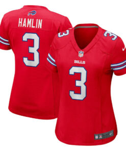 Damar Hamlin 3 Buffalo Bills Women Game Jersey - Red JS8150 nicesnker