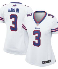 Damar Hamlin 3 Buffalo Bills Women's Game Jersey - White JS8828 nicesnker