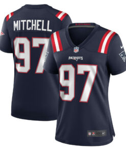 DaMarcus Mitchell 97 New England Patriots Women Game Jersey - Navy JS6030 nicesnker